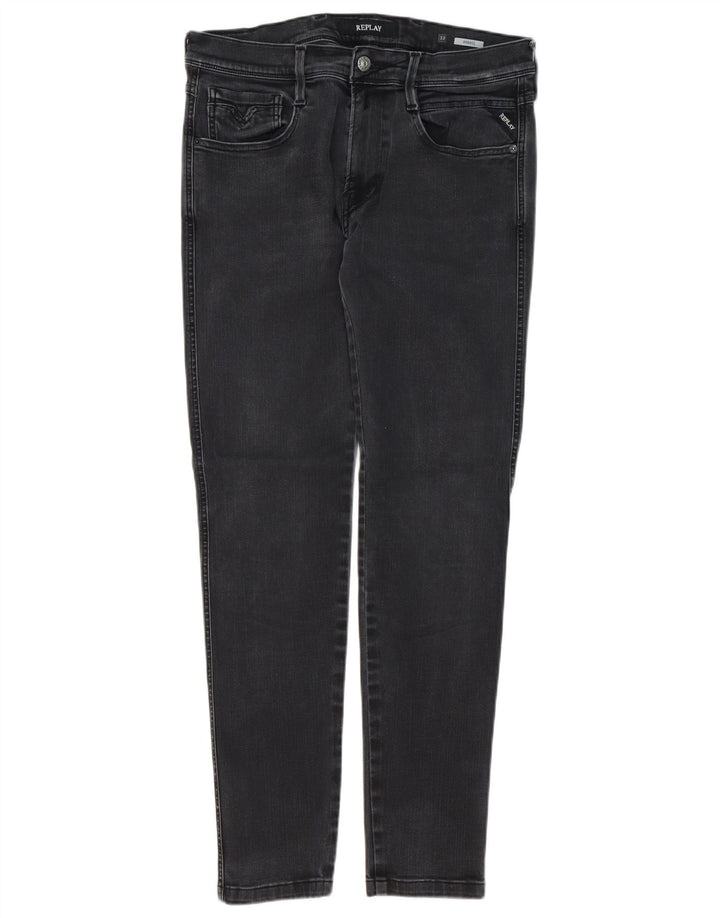 Replay Mens Anbass Slim Jeans W32 L31 Preto