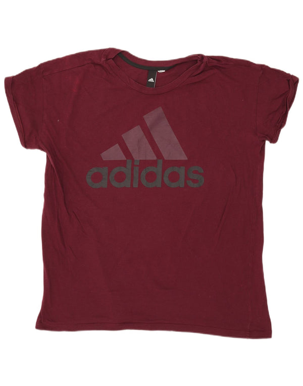 Adidas Mens Graphic T-Shirt Top Grande Borgonha