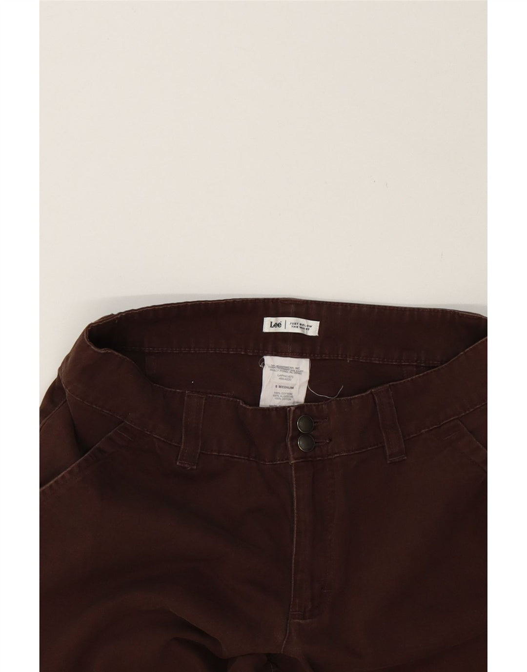 LEE Womens Straight Chino Trousers US 8 Medium W30 L31 Brown Cotton Vintage Lee and Second-Hand Lee from Messina Hembry 