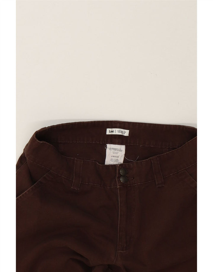 LEE Womens Straight Chino Trousers US 8 Medium W30 L31 Brown Cotton Vintage Lee and Second-Hand Lee from Messina Hembry 
