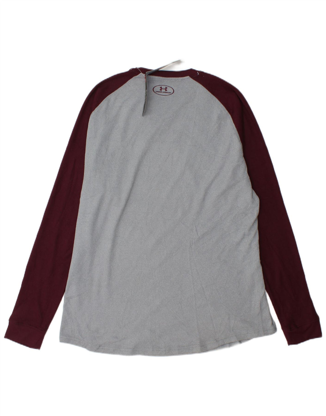 UNDER ARMOUR Mens Top Manga Longa XL Cinza Colourblock Poliéster