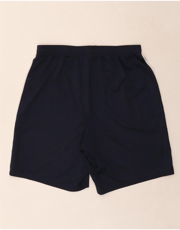 Shorts esportivos masculinos Nike Dri Fit grande poliéster colorblock azul marinho