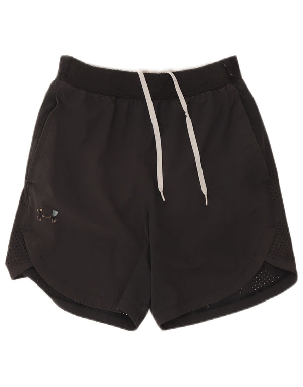 Shorts esportivos femininos Under Armour Heat Gear UK 14 médio preto