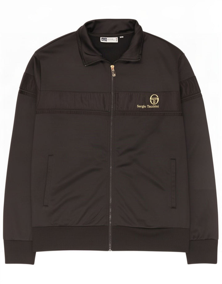 Sergio Tacchini Jaqueta masculina de agasalho 2XL poliéster preto