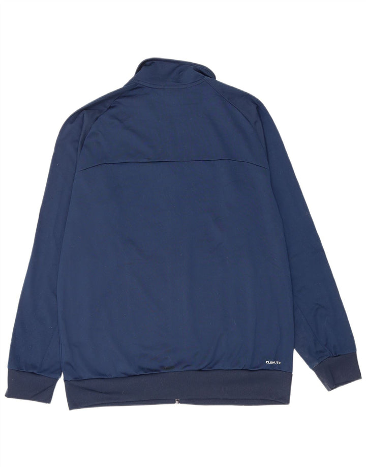 Adidas Mens Tracksuit Top Jacket UK 42/44 Grande Azul Marinho Poliéster