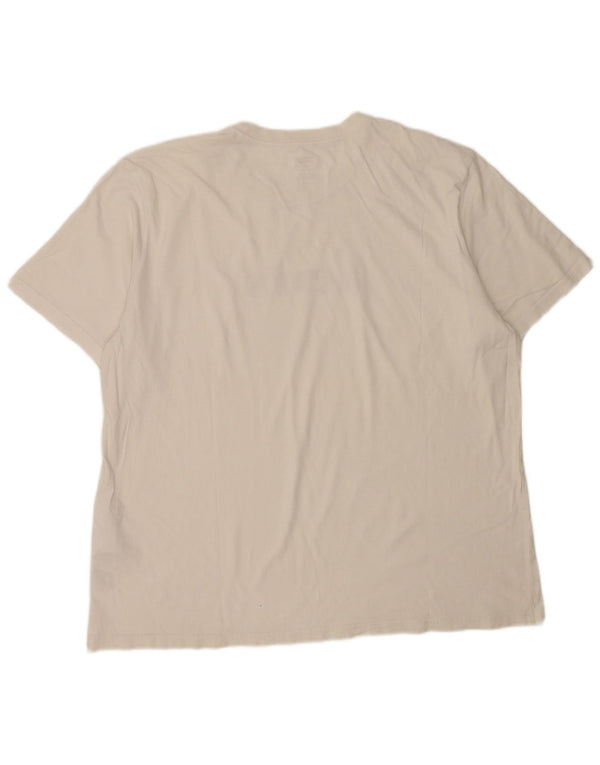 Camiseta gráfica masculina Levi's Top XL algodão branco
