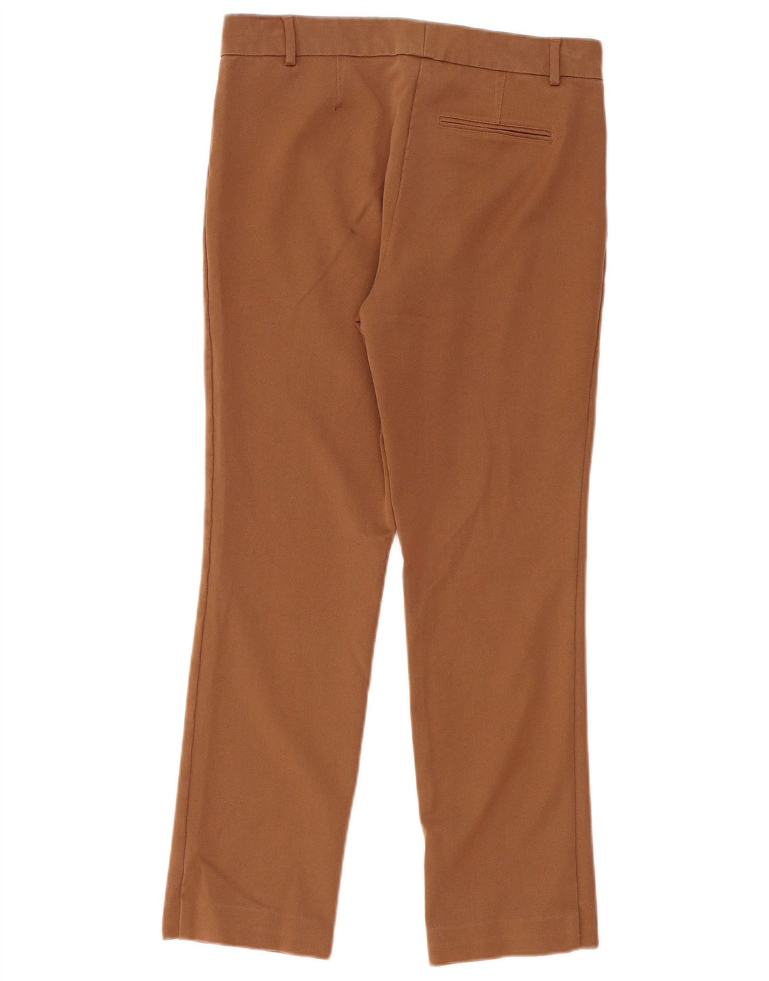 Calça feminina Marks & Spencer moderna slim casual W32 L28 marrom