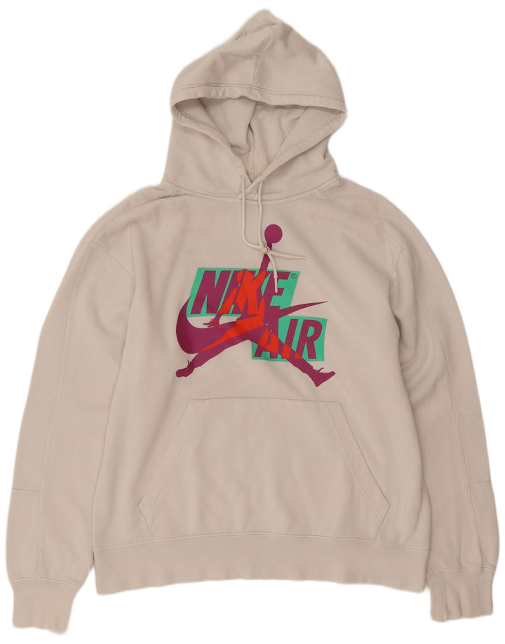 Jordan Mens Graphic Hoodie Jumper Médio Branco