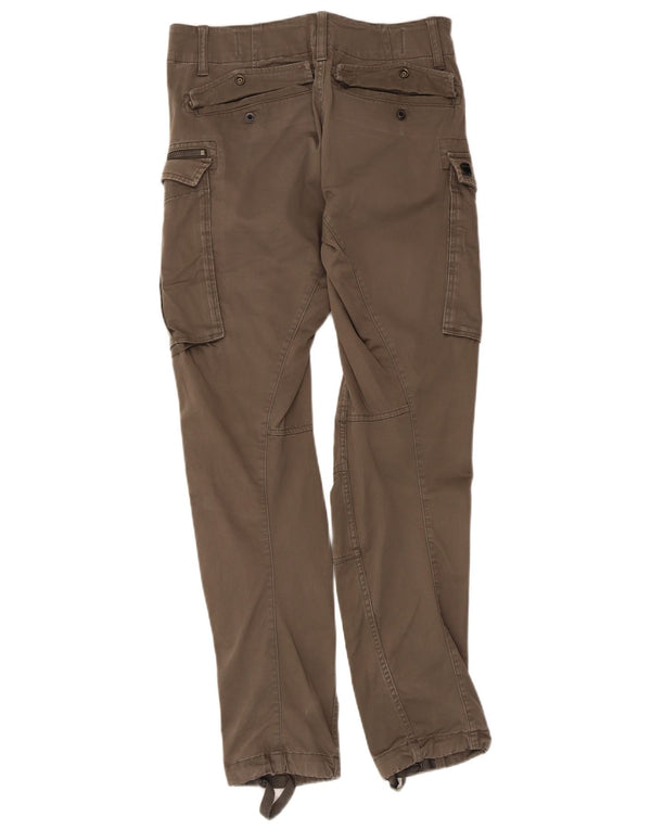 Calça cargo reta masculina G-Star W28 L32 algodão cáqui