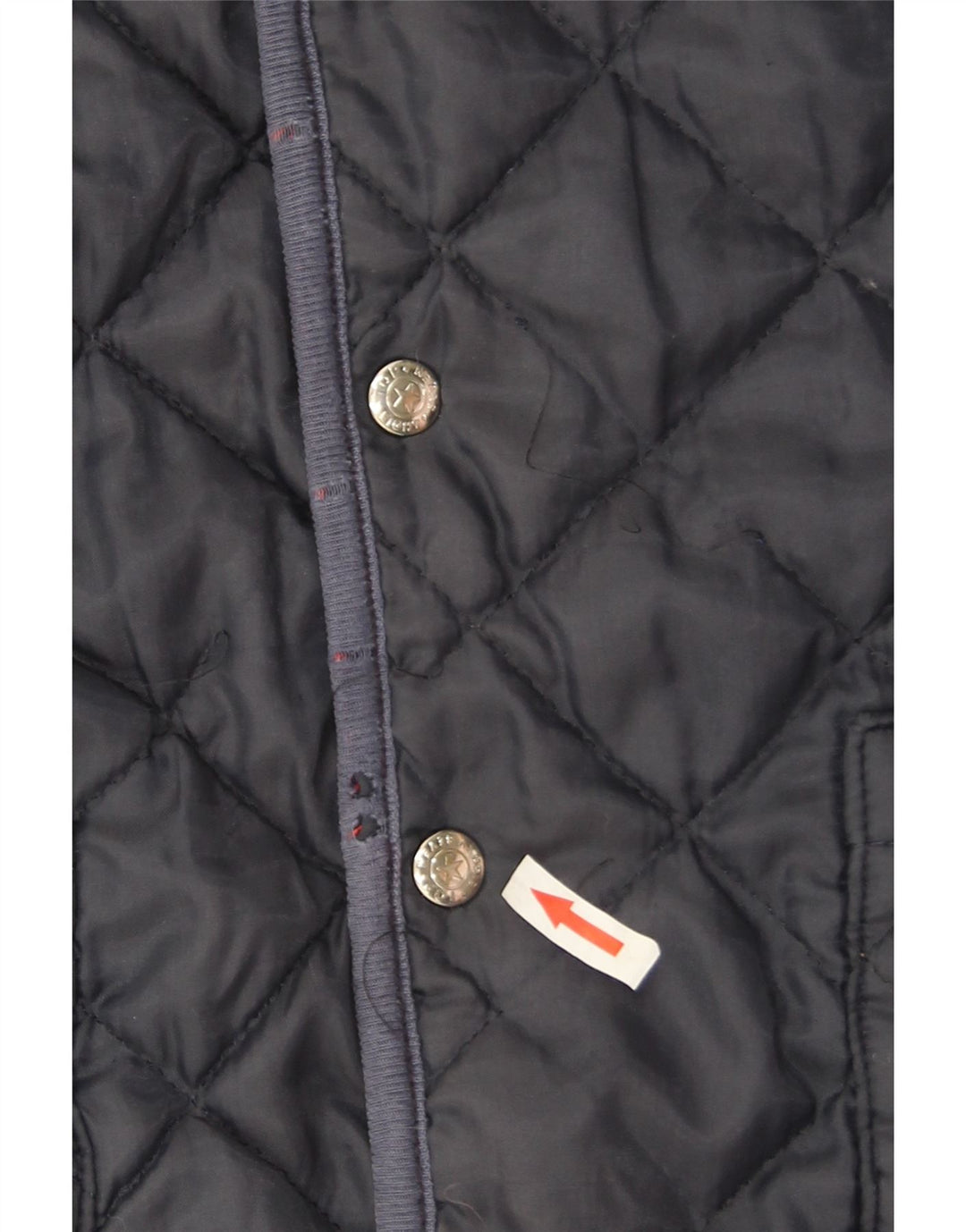 Colete reversível masculino vintage UK 38 médio vermelho geométrico