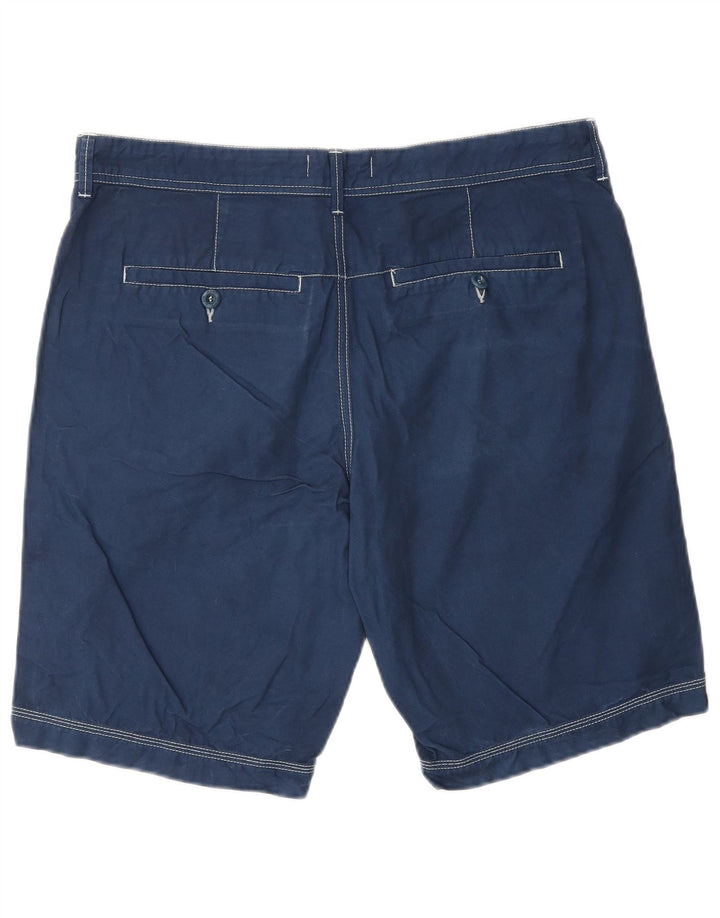 CALVIN KLEIN Mens Chino Shorts W34 Grande Algodão Azul