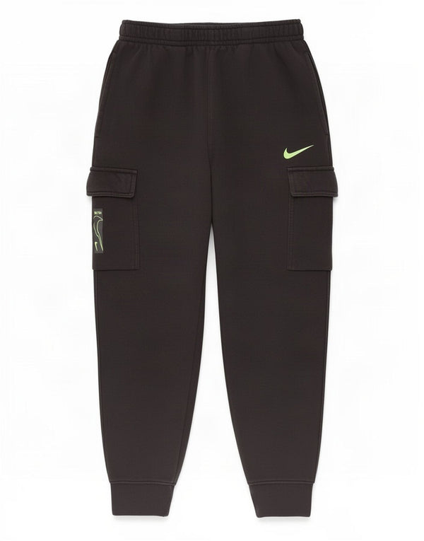 Nike masculino gráfico cargo calças de treino joggers médio preto algodão