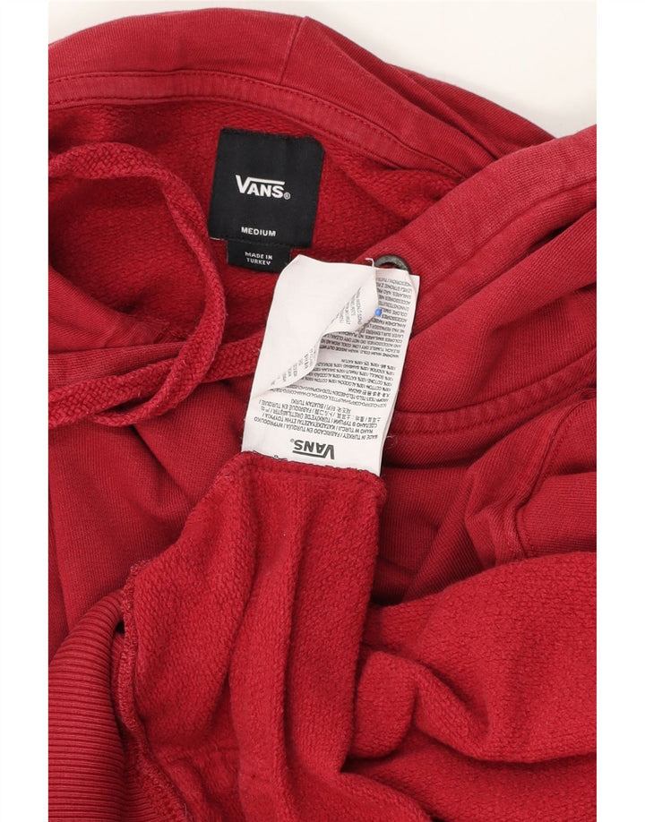 Vans masculino gráfico moletom com capuz médio algodão vermelho