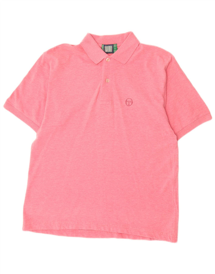 SERGIO TACCHINI Polo masculino médio algodão rosa