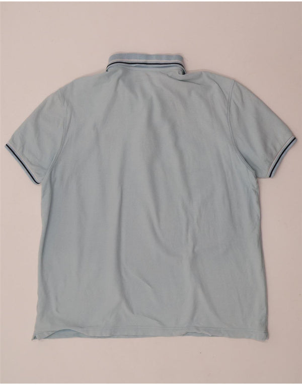 Camisa polo masculina Lotto XL algodão listrado azul