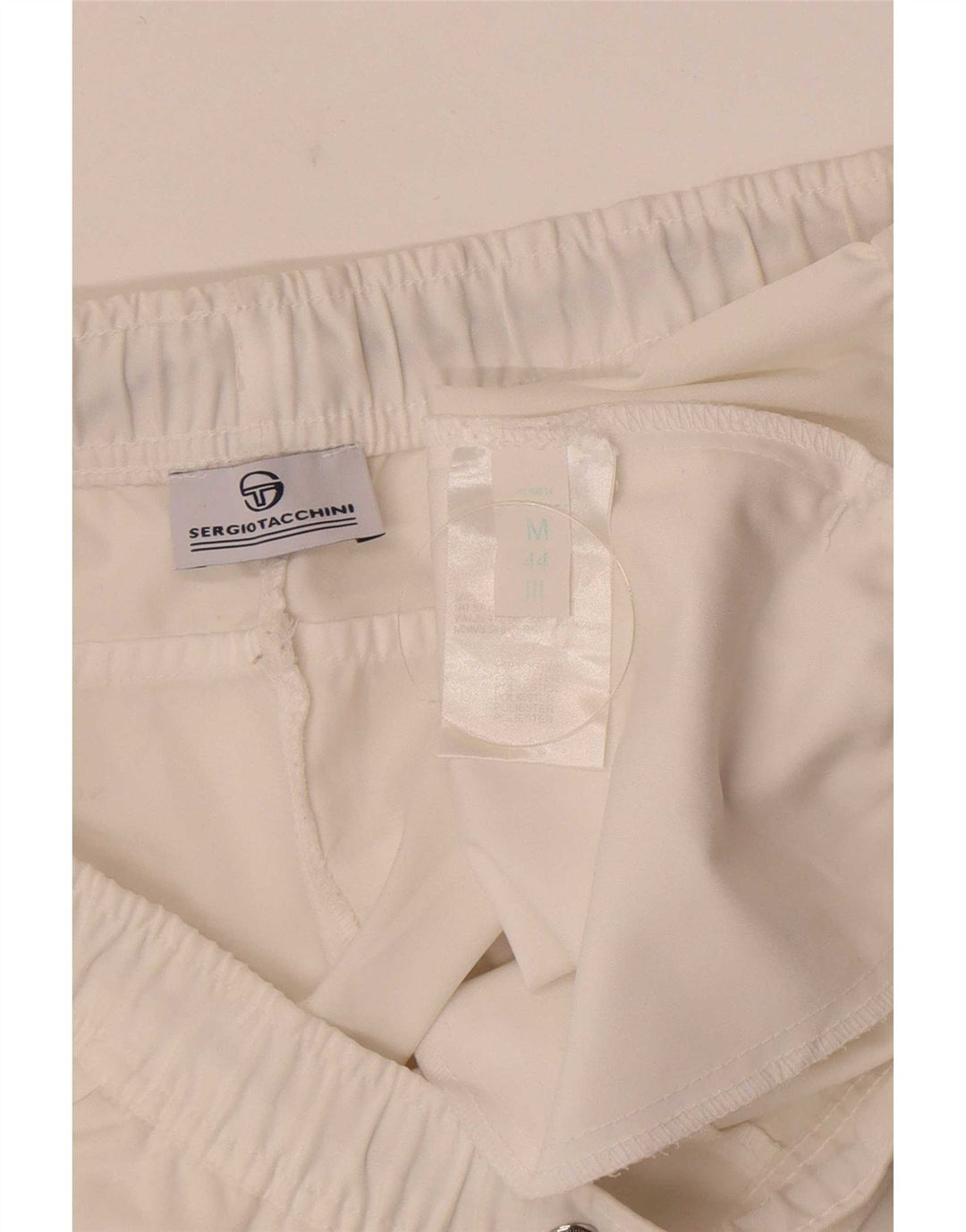 Shorts esportivo feminino Sergio Tacchini IT 44 poliéster branco médio
