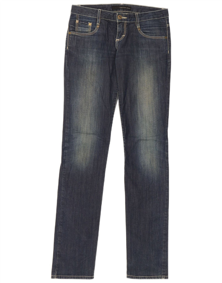 Calvin Klein Jeans Slim Feminino W26 L33 Azul Algodão