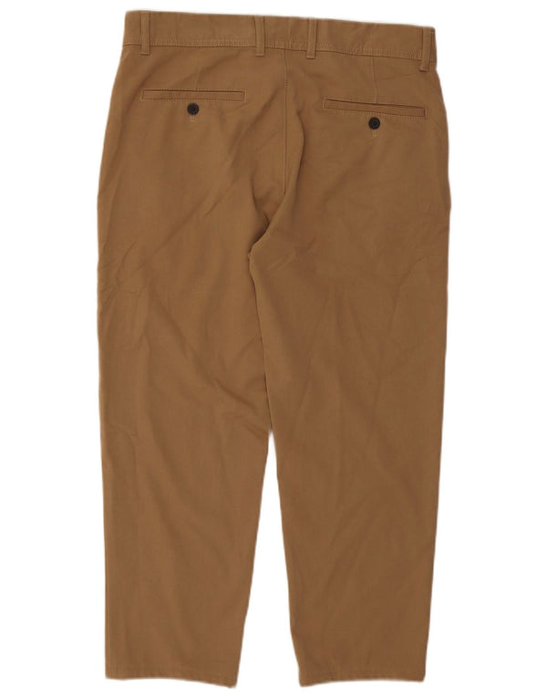 Zara Calça Chino Masculina Reta EU 42 Grande W32 L25 Bege
