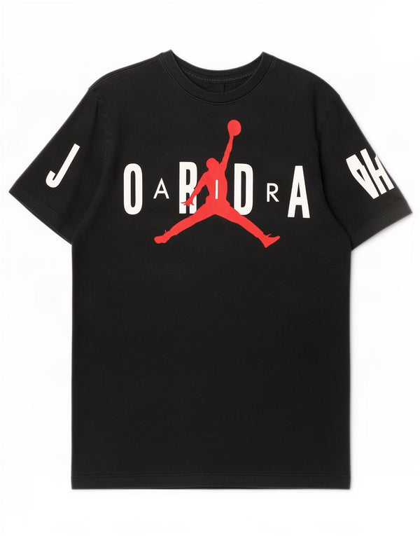 Camiseta Jordan masculina gráfica Top médio algodão preto