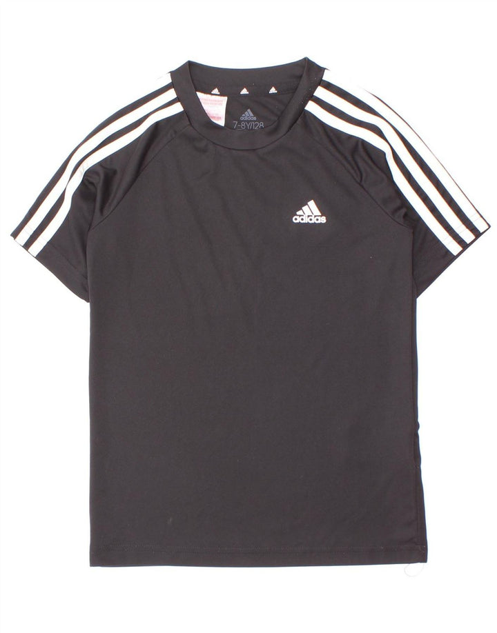 Camiseta Adidas Boys Aeroready Top 7-8 Anos Preto Poliéster