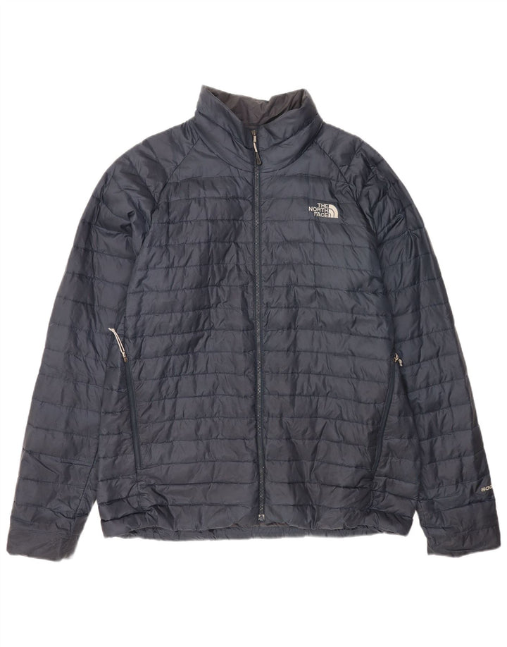 Jaqueta acolchoada masculina The North Face UK 42 XL azul marinho nylon