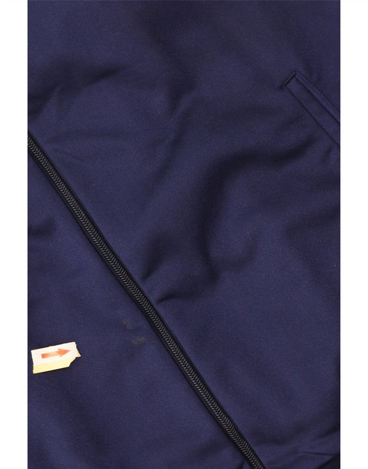 ASICS Mens Graphic Tracksuit Top Jacket Grande Azul Marinho Poliamida