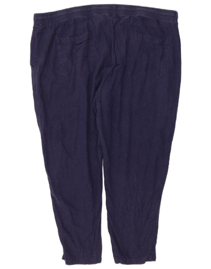 Calça Chino Feminina Marks & Spencer Slim W46 L26 Azul Marinho