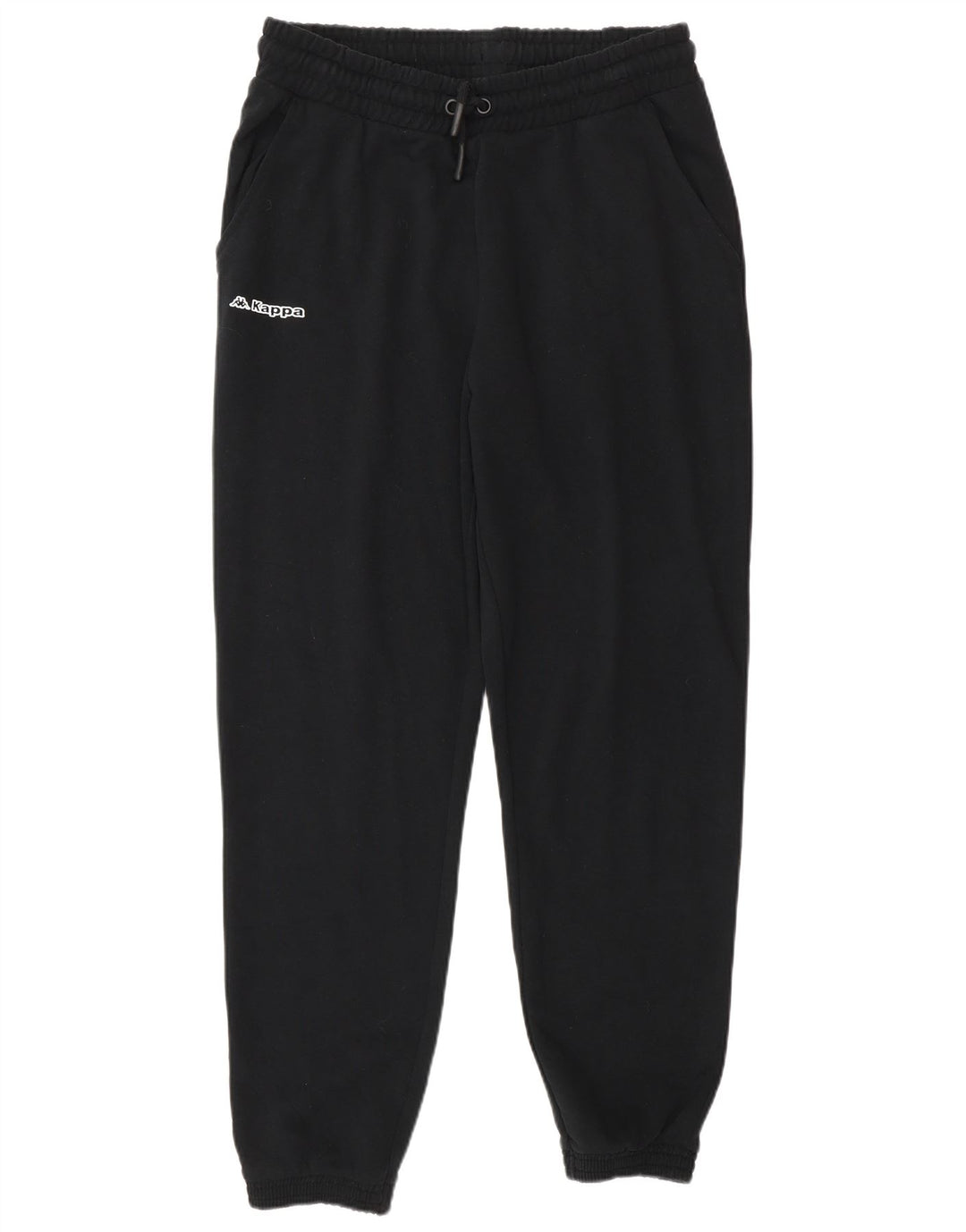 Calça de treino masculina Kappa Joggers grande algodão preto
