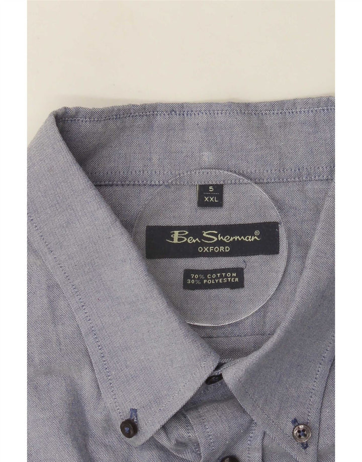 Camisa Oxford masculina Ben Sherman 2XL algodão azul