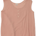 Blusa feminina vintage sem mangas Top IT 40 viscose rosa pequena