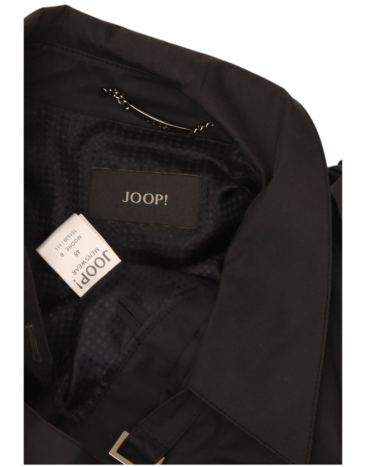Joop Mens Trench Coat IT 48 Médio Algodão Preto