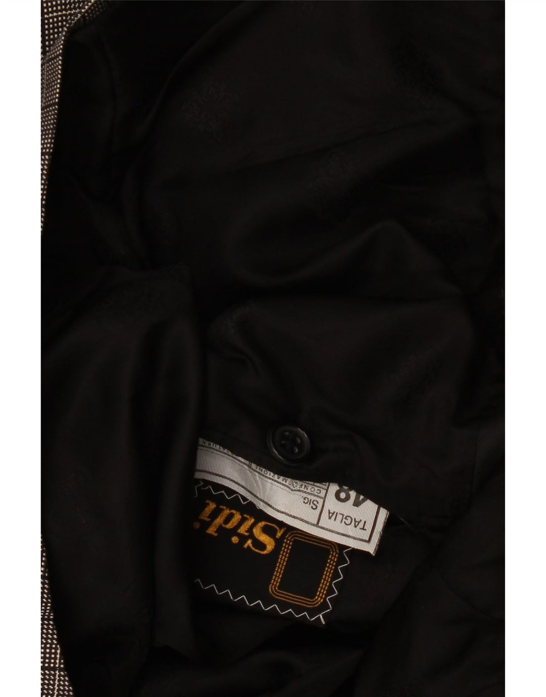 Jaqueta blazer feminina Sidi com peito duplo IT 48 XL cinza xadrez seda