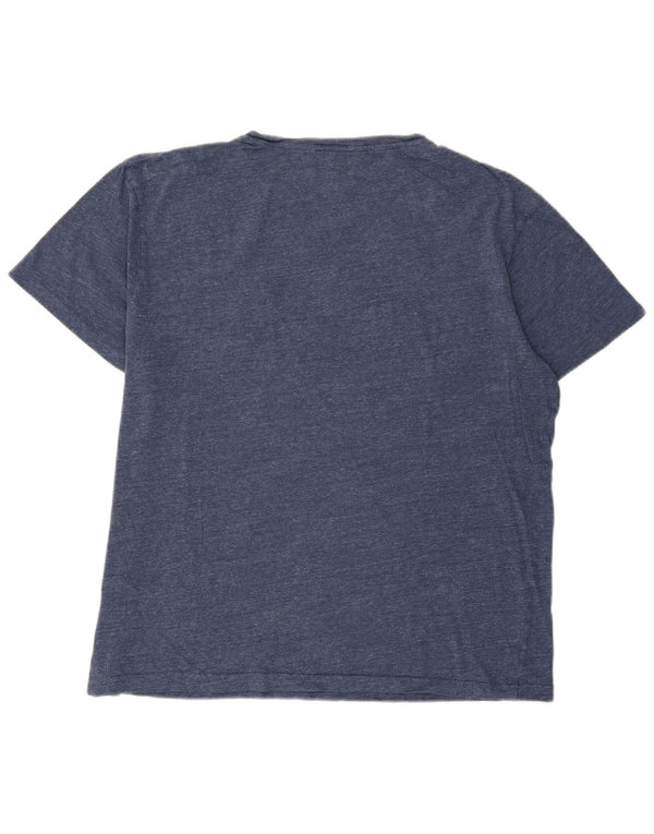 Polo Ralph Lauren Mens Classic Fit Camiseta Top Grande Algodão Azul