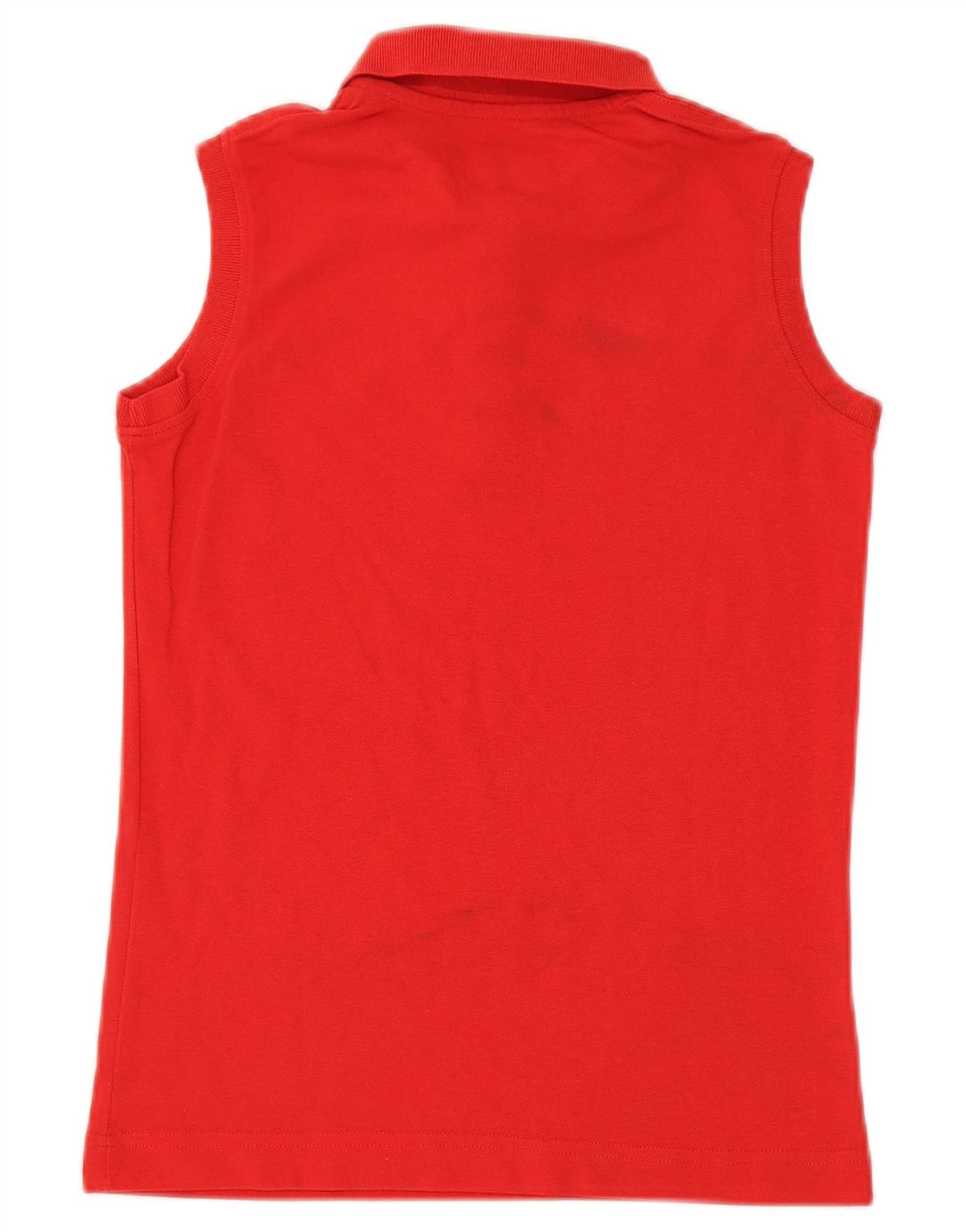Camisa polo feminina sem mangas Kappa UK 10 pequena vermelha