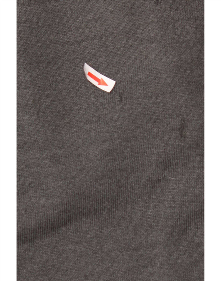 Suéter masculino Lacoste com gola redonda XL lã cinza