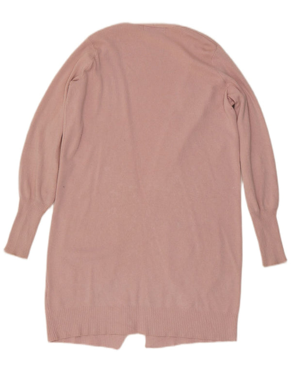 Suéter cardigã feminino oversized longline da Marks & Spencer Reino Unido 6 XS rosa