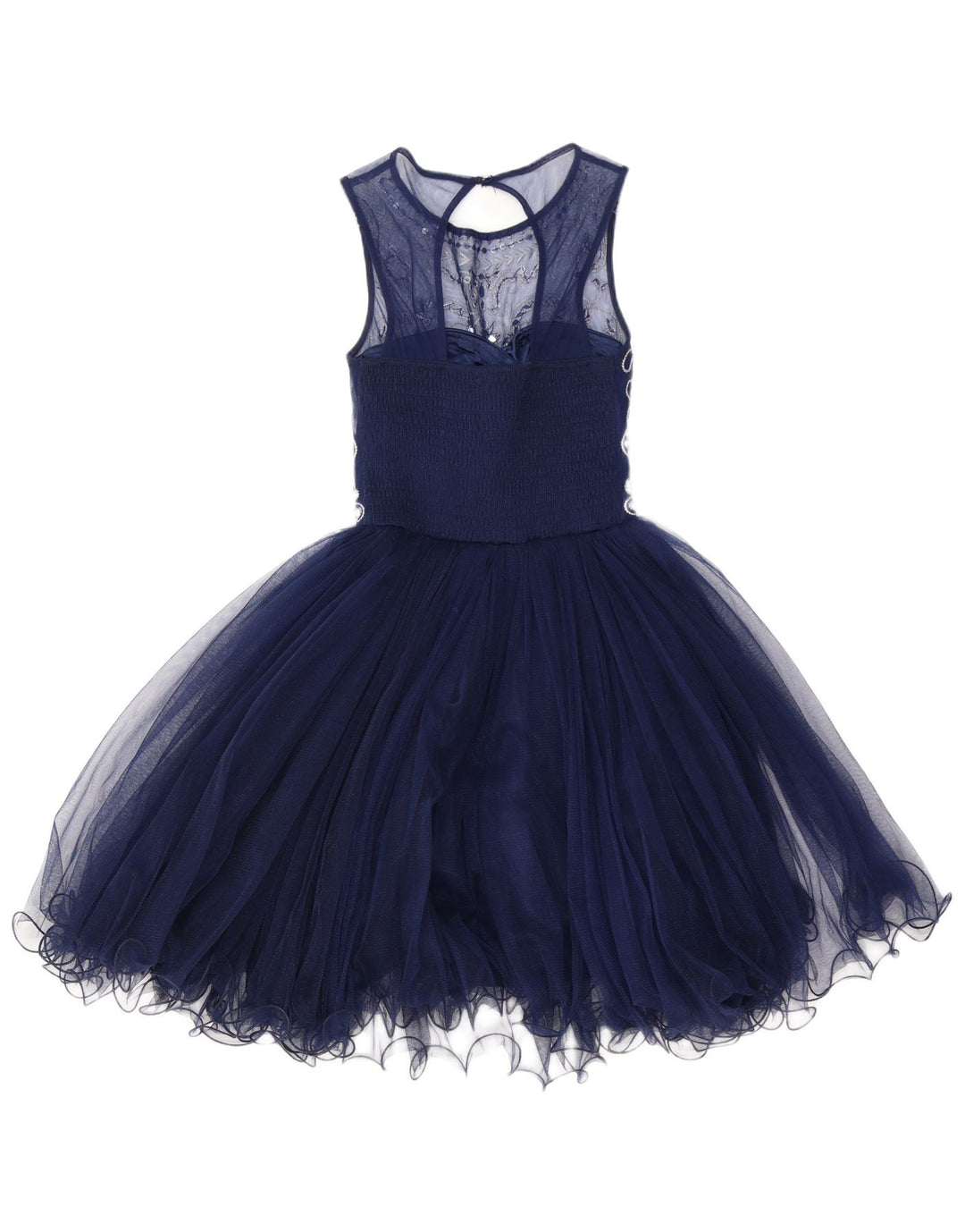 Quiz Vestido tutu feminino sem mangas UK 4 XS Azul marinho