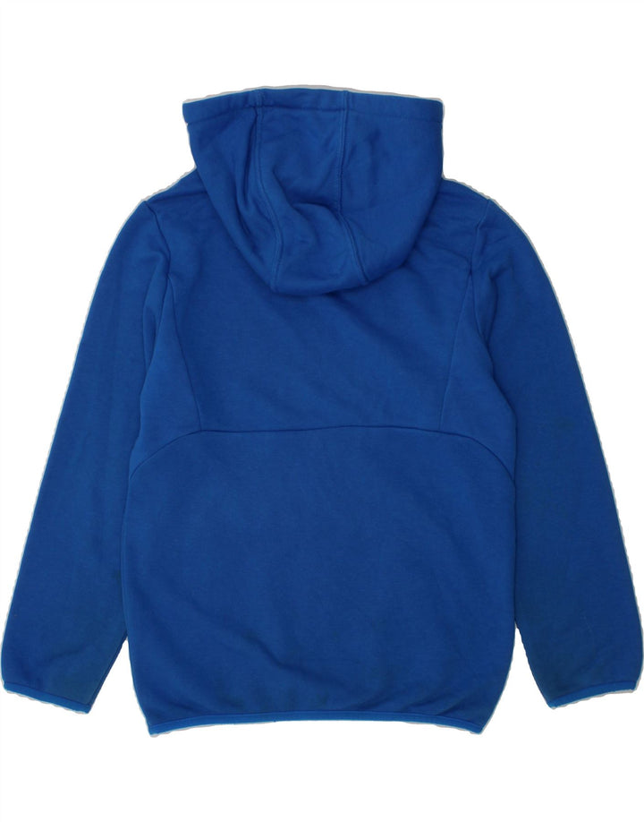 PUMA Boys Graphic Hoodie Jumper 7-8 Years Blue Cotton Vintage Puma and Second-Hand Puma from Messina Hembry 