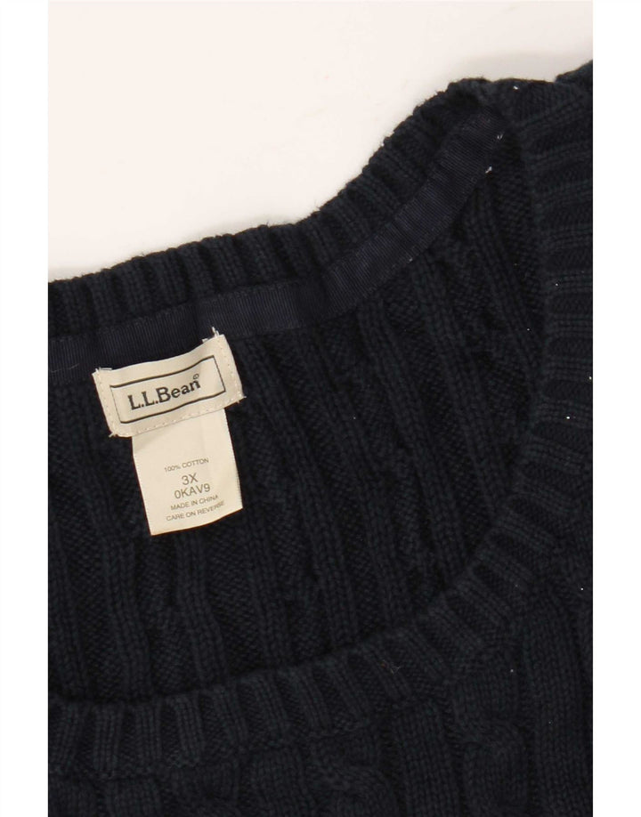 Regata masculina L.L.Bean colete 3XL algodão azul marinho