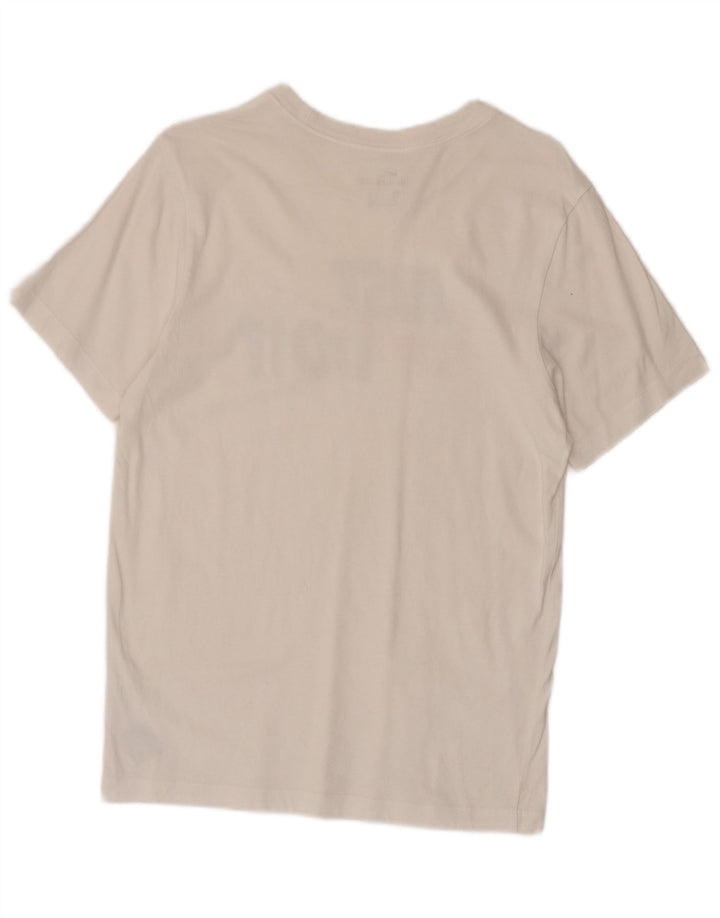 Camiseta Nike masculina gráfica top pequeno algodão branco