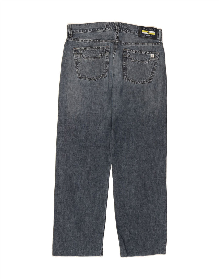 NAVIGARE Mens Straight Jeans W32 L30 Blue Cotton Vintage Navigare and Second-Hand Navigare from Messina Hembry 