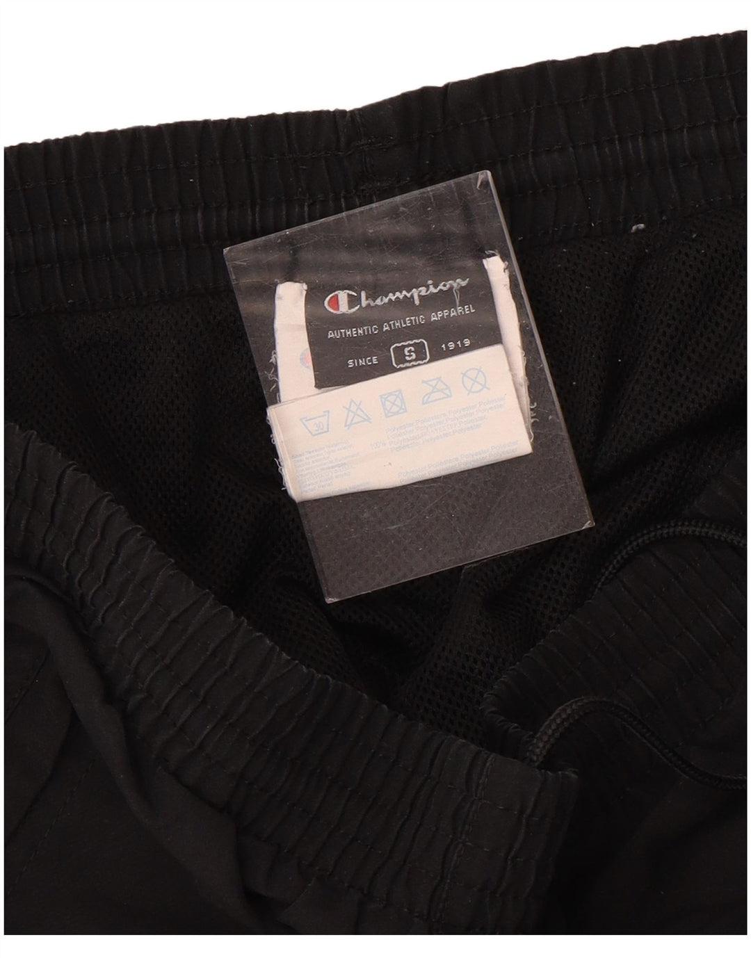 Calça de treino masculina Champion Joggers pequeno poliéster preto