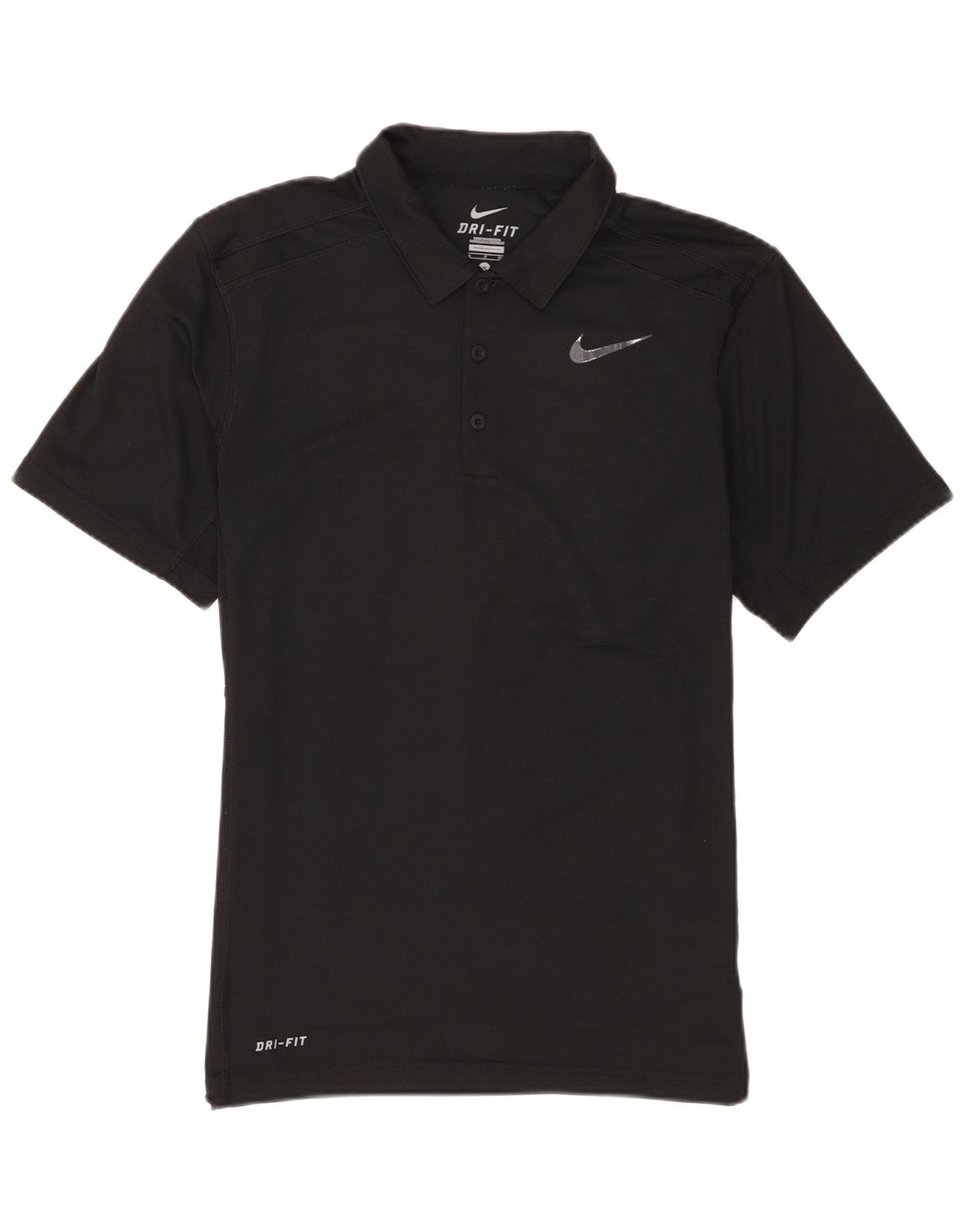 Camisa polo masculina Nike Dri Fit pequena poliéster preta