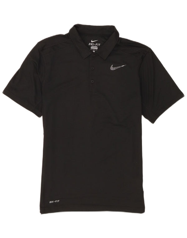 Camisa polo masculina Nike Dri Fit pequena poliéster preta
