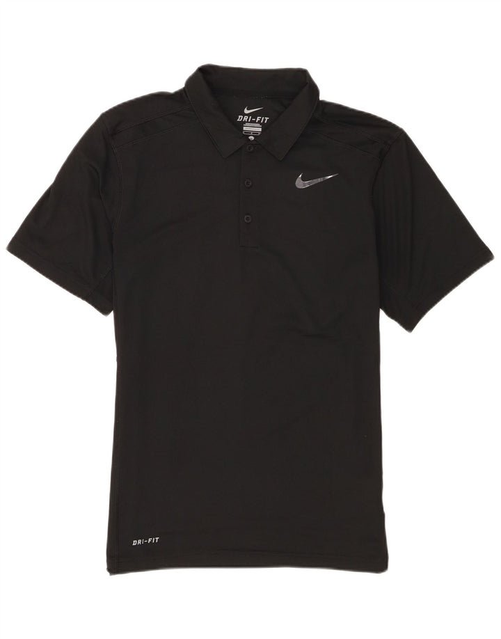 Camisa polo masculina Nike Dri Fit pequena poliéster preta