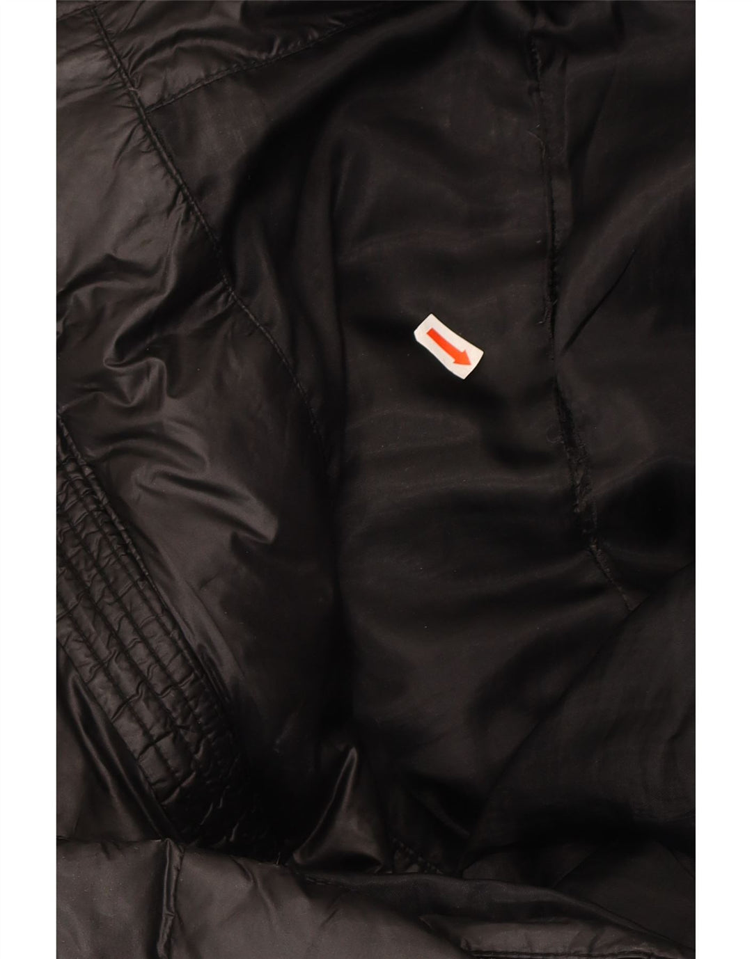 Casaco acolchoado com capuz feminino MICHAEL KORS UK 14 médio preto nylon