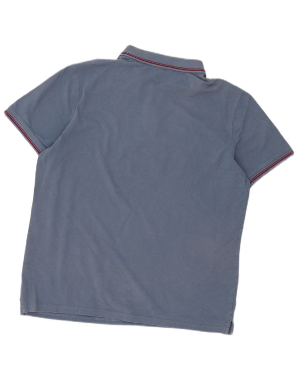 Camisa polo masculina Carrera 2XL algodão listrado azul