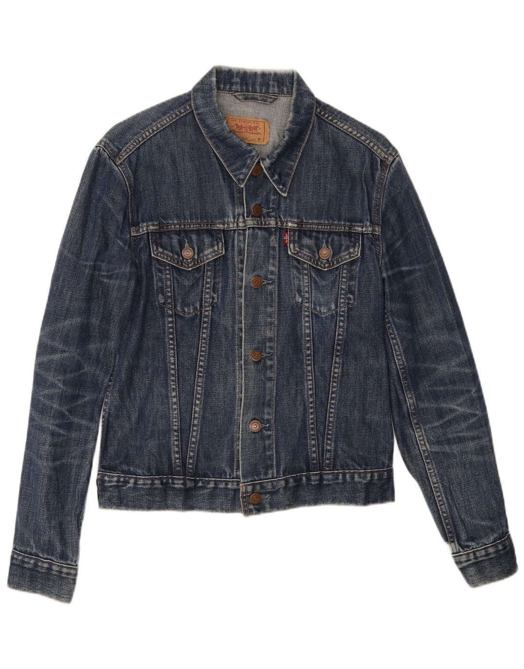 Jaqueta jeans feminina Levi's 11-12 anos médio azul marinho algodão