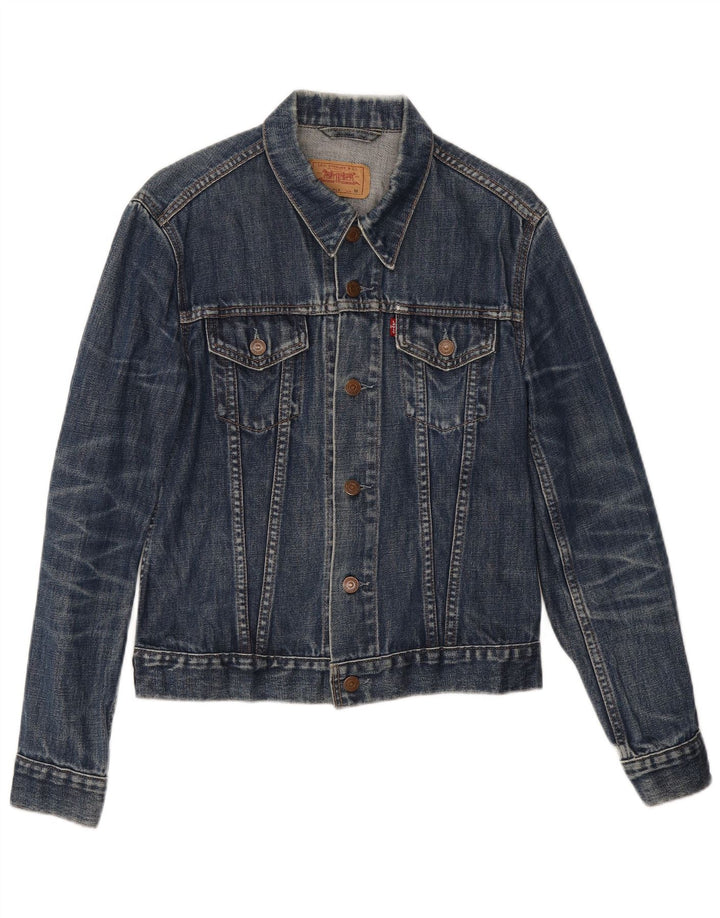 Jaqueta jeans feminina Levi's 11-12 anos médio azul marinho algodão