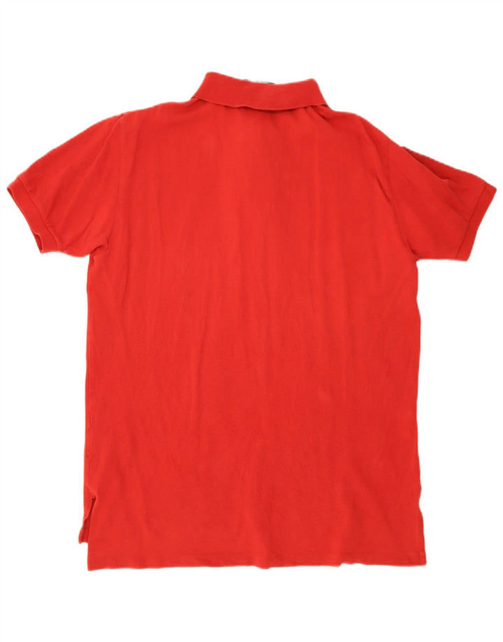 Camisa polo masculina Ralph Lauren grande algodão vermelho